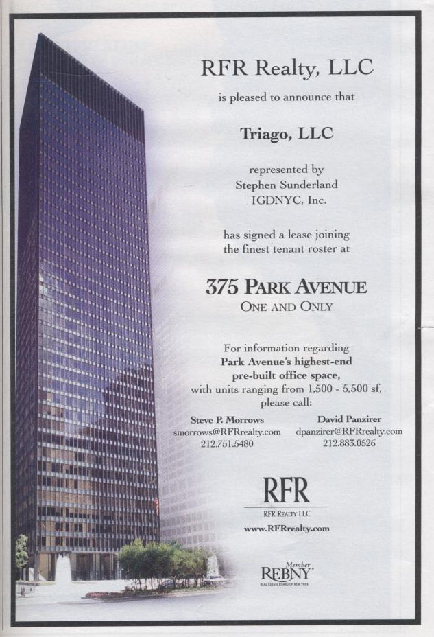 375 Park Avenue Lease