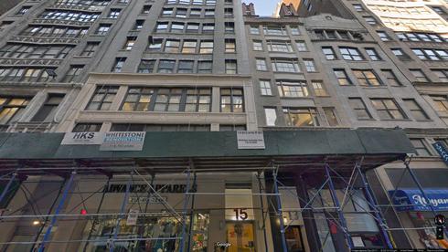 rent office 15 west 36th street