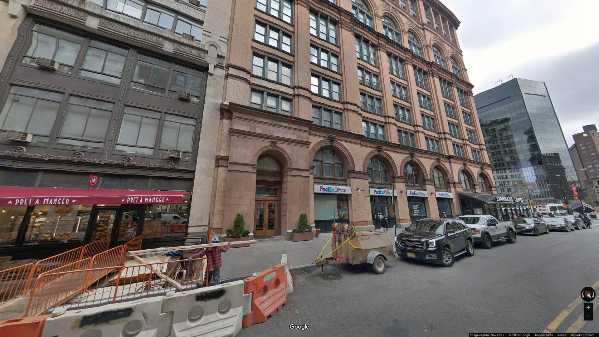 Rent, lease office 21 Astor Place