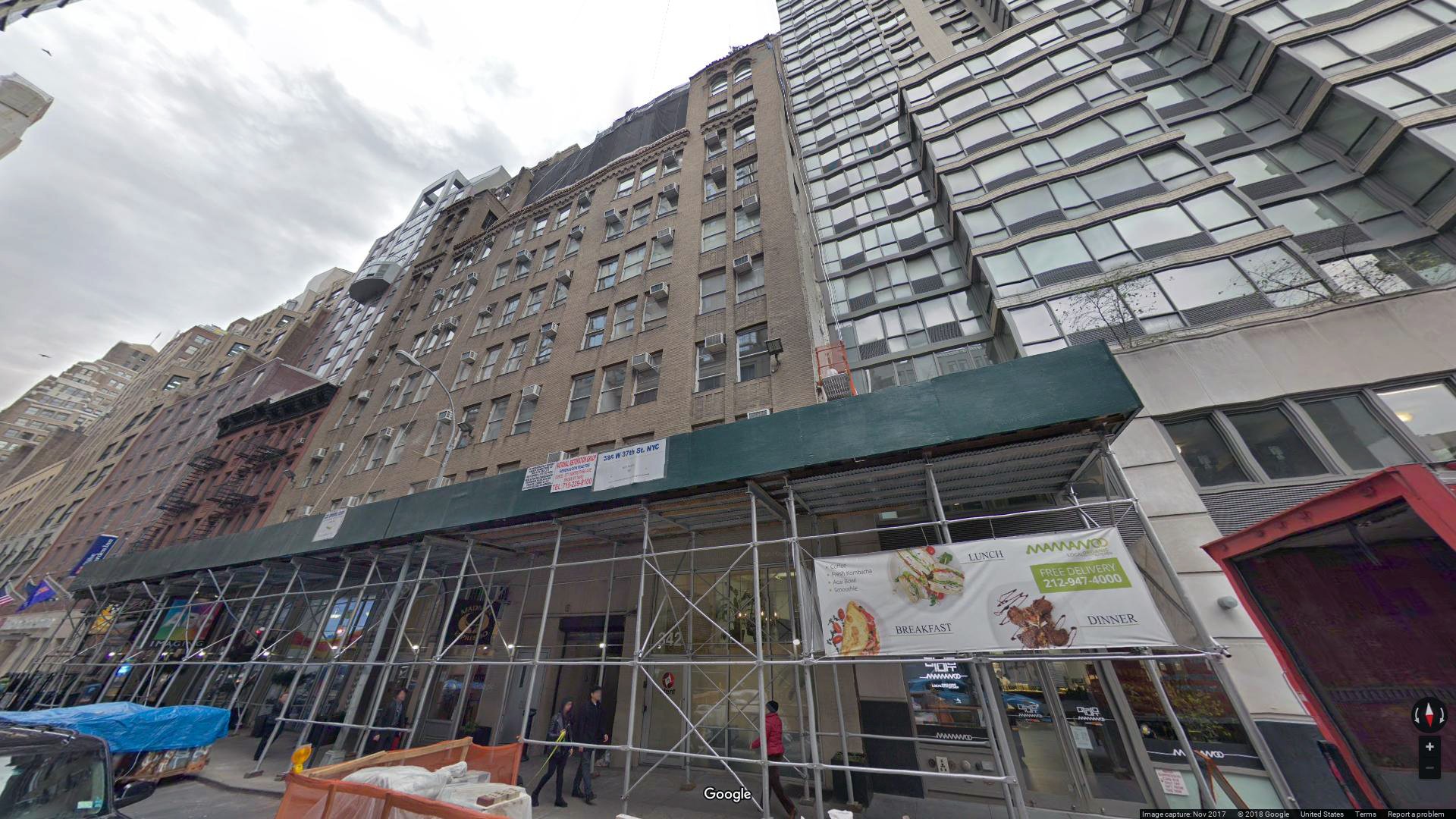 336-342 West 37th Street - lease office space