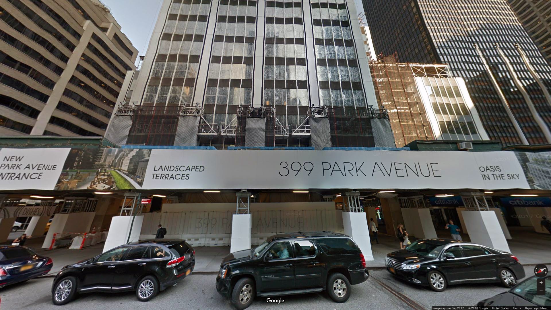 Rent Lease Office 399 Park Avenue
