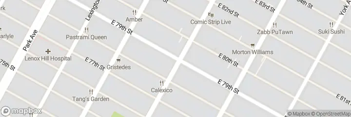 Map of Rent Coworking Upper East Side