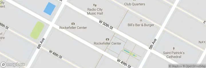 Map of Rent Office Rockefeller Center