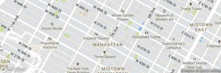 Map of Rent Office Times Square