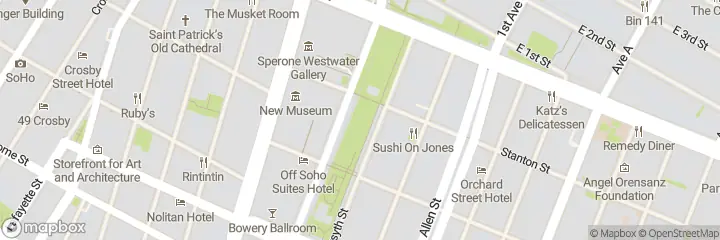 Map of Affitta Ufficio Bowery