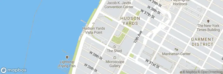 Map of Affitta Ufficio Hudson Yards
