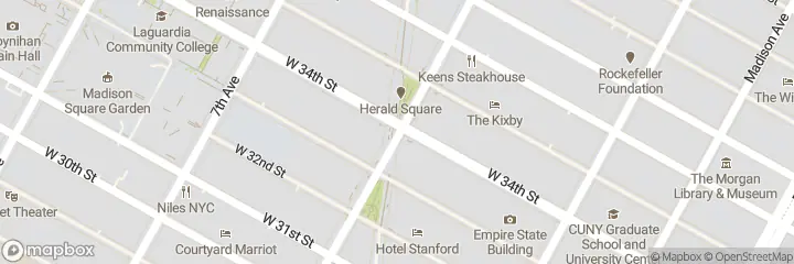 Map of Louer un bureau sur la 34e rue