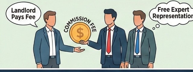 Landlord pays the broker fee — free expert representation for the tenant.
