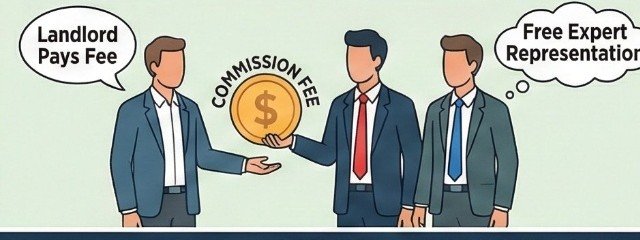 Landlord pays the broker fee — free expert representation for the tenant.